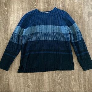 Blue striped sweater
